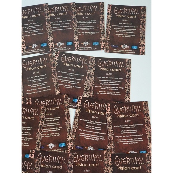 Wizards of the Coast - Everway RPG by Johnathan Tweet PARTS 50 cards - Picture 9 of 12